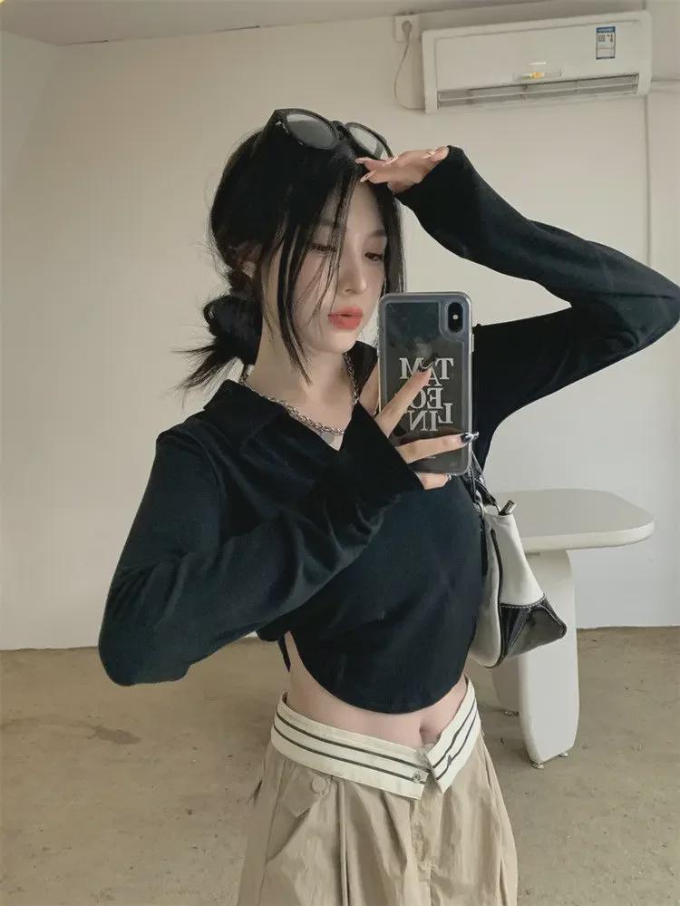 Women's Slim Fit Long-Sleeved T-Shirt: New Spring & Autumn Fashionable Design Shirt