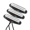 FLEOR Белый набор звукоснимателей Alnico 5 Hot Dual Rails Мини-хамбакер 9K+9K+12K для SSS Электрогитары