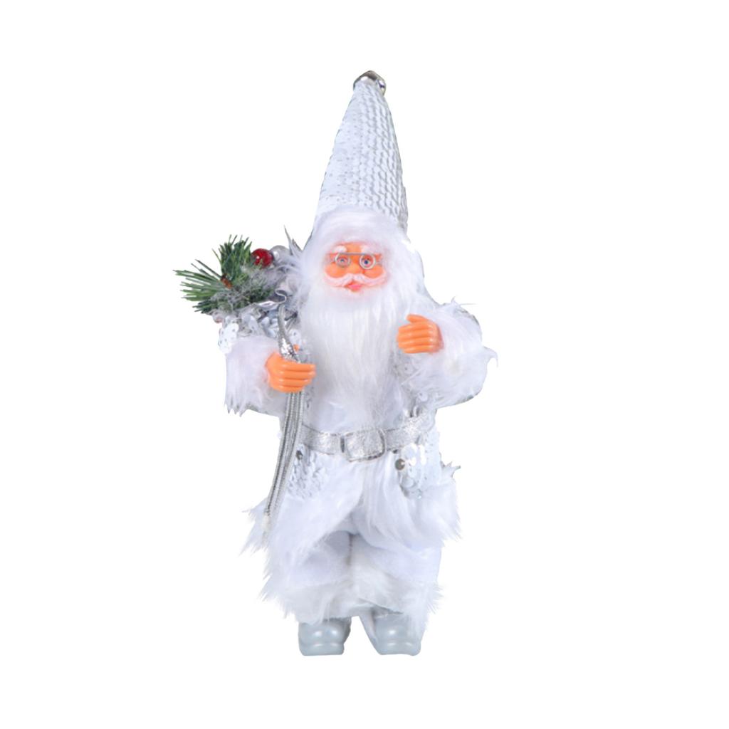 Small Santa Claus Figurines Standing Santa Statue Miniature Collection Hanging Santa Claus Pendant For Christmas Tree,Fireplace,Tabletop Centerpieces