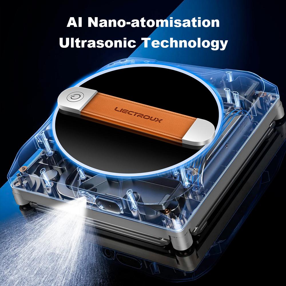 Робот-мойщик окон LIECTROUX YW910, двойной распылитель воды, интеллектуальная память, робот-пылесос, лазерный датчик, домашний настенный робот для мытья стекол