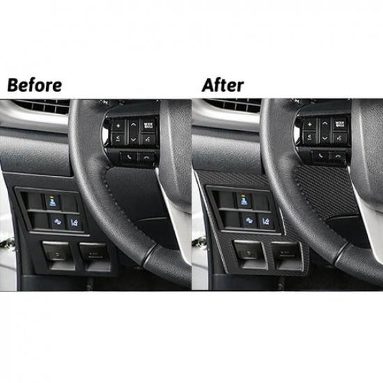 Накладка из углеродного волокна на панель управления тусклым светом в салоне для Toyota Hilux 2015-