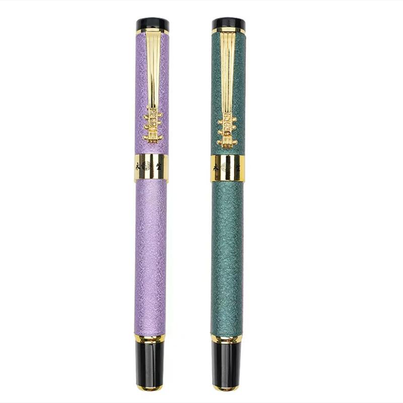 Роскошная высококачественная металлическая перьевая ручка, подходящая для плавного письма в каллиграфии и делового использования.