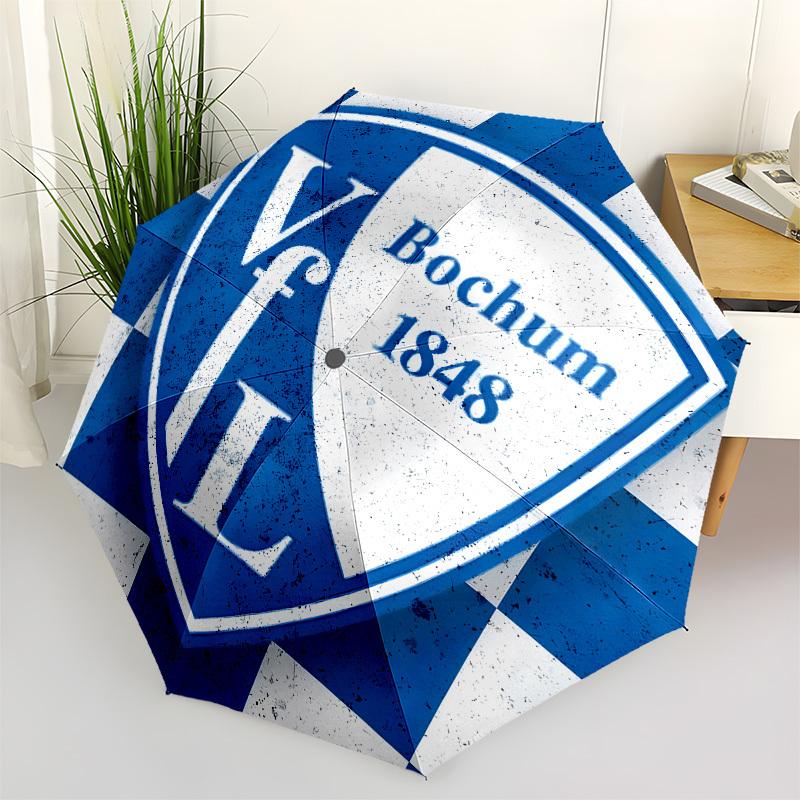 VfL Bochum 1848 Automatic Opening and Closing, 8 rib Structure Portable Umbrella, Suitable for Men and Women in All Seasons Perfect Gift fo