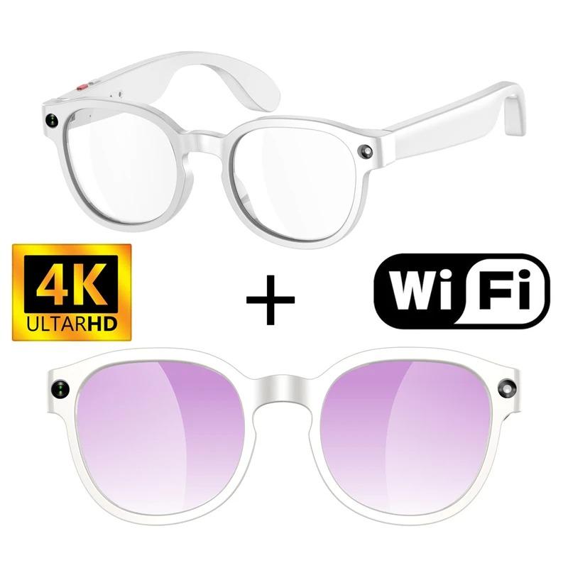 Новые ИИ-умные очки ИИ-перевод 500 Вт HD-камера Съемка 4K Изображение Bluetooth Звонки Запись Беспроводная музыка Многофункциональные умные солнцезащитные очки Унисекс