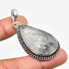 Black Rutile Gemstone Handmade 925 Silver Plated Jewelry Pendant 2.00"