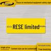 RESET Electrical Control Switch Label - Safety Sign for Power Box