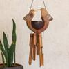 Bamboo Wind Chime Natural Finish Husband and Wife