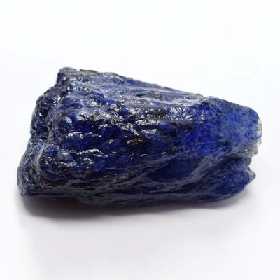 Натуральный синий сапфир 262,55 карата, неограненный, сертифицированный, россыпной драгоценный камень
