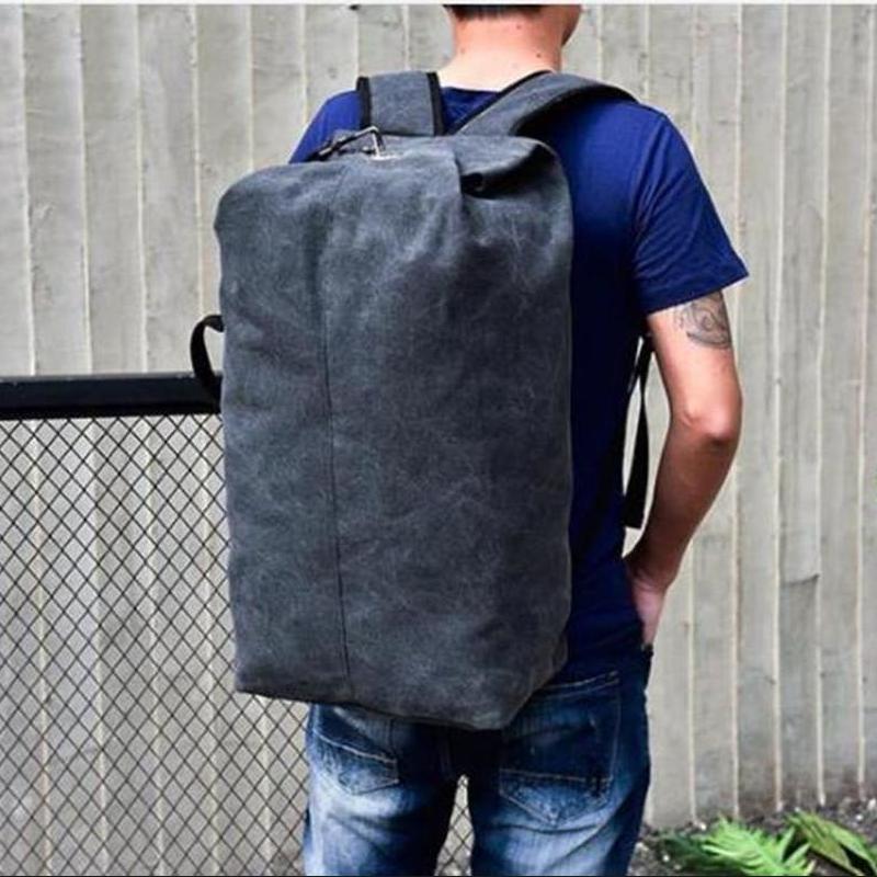 Многофункциональный военный тактический холст рюкзак Мужская армейская сумка-ведро Спортивная сумка на открытом воздухе