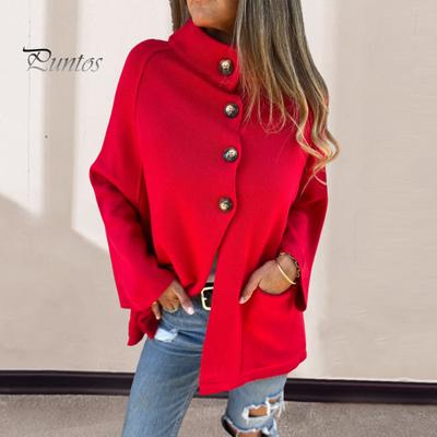 Зимняя женская трикотажная куртка с воротником-лацканом, однобортный кардиган с длинными рукавами, верхняя одежда с карманами, теплое, сохраняющее тепло пальто для поездок на работу