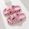 Милые детские тапочки, летние нескользящие детские сандалии, обувь с отверстиями для девочек