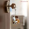 2D Flat Cute and Charming Guinea Pig Keychain, Acrylic Animal Pendant, Suitable for Bag and Car Key Decoration, Christmas, Valentine's Day Gifts