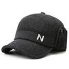 Winter middle-aged and elderly warm hat Winter elderly grandpa hat Fleece outdoor windproof ear protection Dad baseball cap Men