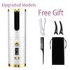 USB Auto Rotate Ceramic Hair Curler Portable Auto Curler LED Display Temperature Professional Curler