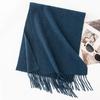 Шерстяной кашемировый шарф Женский атмосферный однотонный Новый зимний теплый и универсальный Мужской студенческий шарф