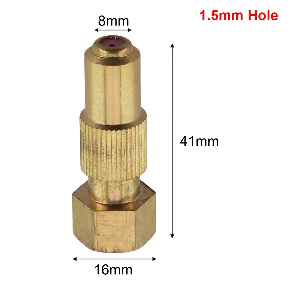 1Pcs 0.8/1.0/1.2/1.5/1.8mm Hole Brass Nozzle Garden Power Tool  Watering Irrigation System