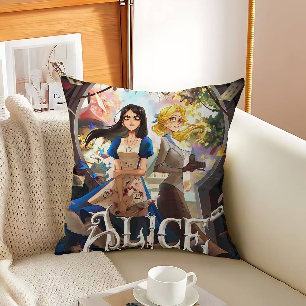 Популярная Хоррор Игра A-Alice M-Madness R-Returns Подушка Аниме Подушка Подушка для Головы Дивана-Кровати Чехол для Подушки Чехол для Подушки 45x45 См Модный