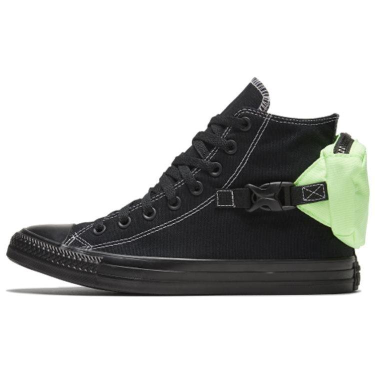 Кеды Converse Chuck Taylor All Star Buckle Up High 'Черный Призрачно-Зеленый' 168262C