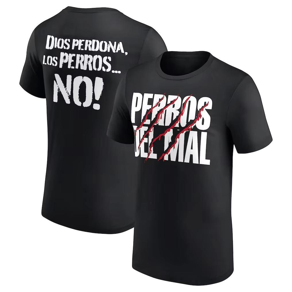 Los Perros Del Mal AAA Faction 2026 Summer T-shirt with print, 100% cotton, men's and women's, popular, fashionable, casual Y2k t-shirt