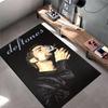 Area Rug, Deftones Chino Moreno Smoking Cigarette Dark Portrait Print, Man Cave Decor, Non-Slip Mat