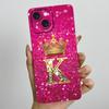 Для Apple iPhone 15 Plus Чехол iPhone15 Pro Чехол с буквой-короной Мягкий жидкий чехол для телефона Для iPhone 15 Pro Max iPhone15 Fundas Coque