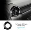 Real Dry Hard Carbon Fiber Side Air Outlet Trim Sticker for Toyota GR Yaris 2025-2026 LHD Driver Passenger Interior Accessories