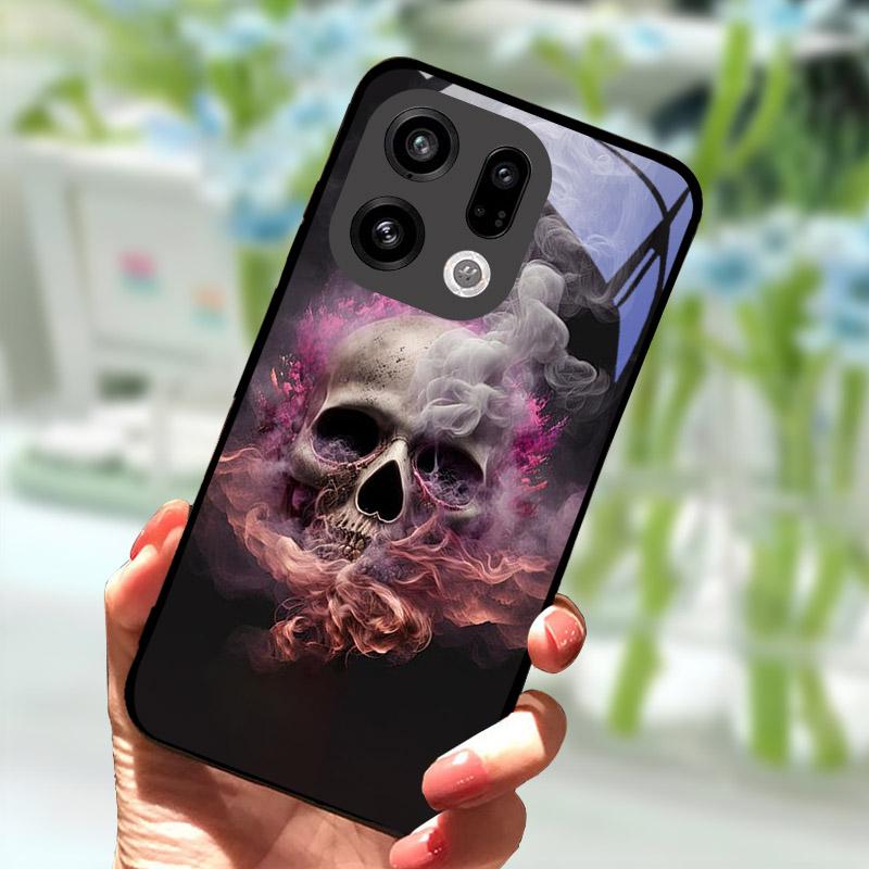 Чехол для OPPO Find X9 X9Pro X8 Pro X8S X8 Ultra Жесткий Чехол Закаленное Стекло Защитный Корпус Для OPPO FindX9 FindX8 Сумки для Телефона