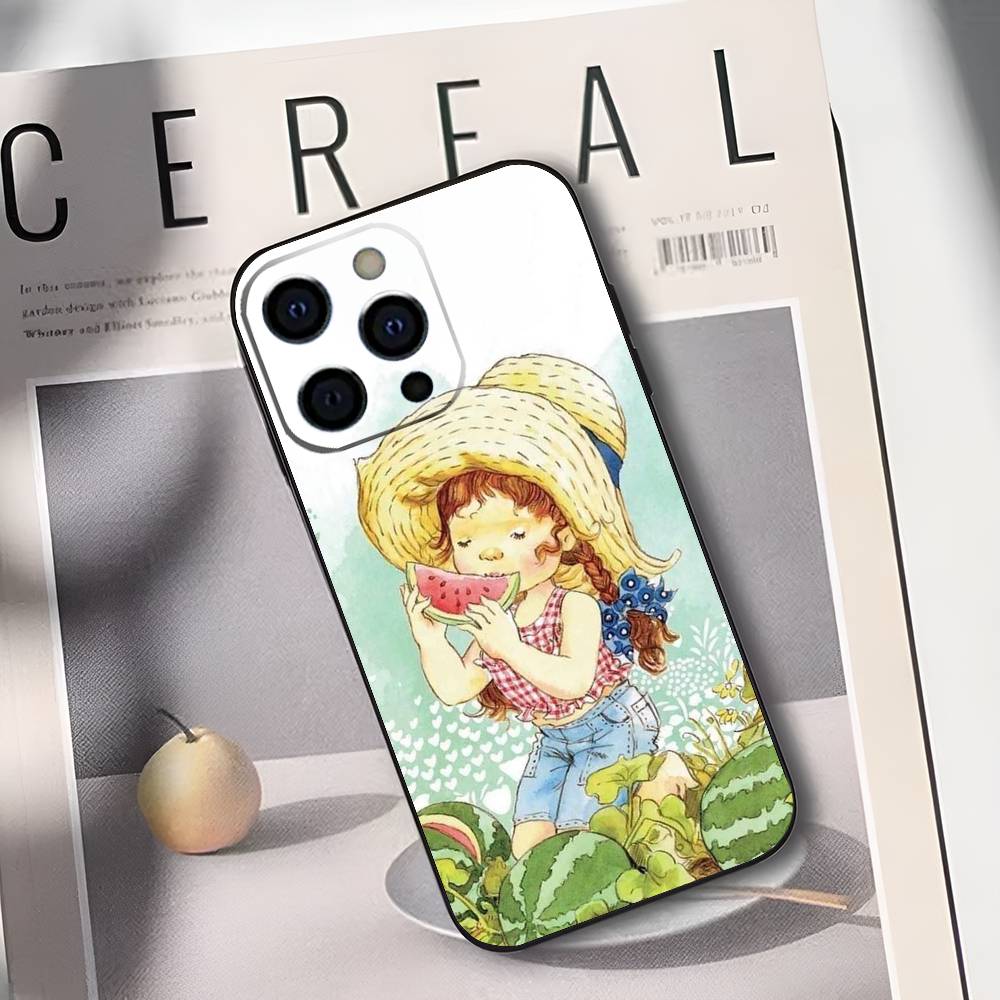 S-Sarah K-Kay Girl Phone Case For iPhone 17,16,15,14,13,12,11 Plus,Pro Max,XS,Soft Silicone Black Cover