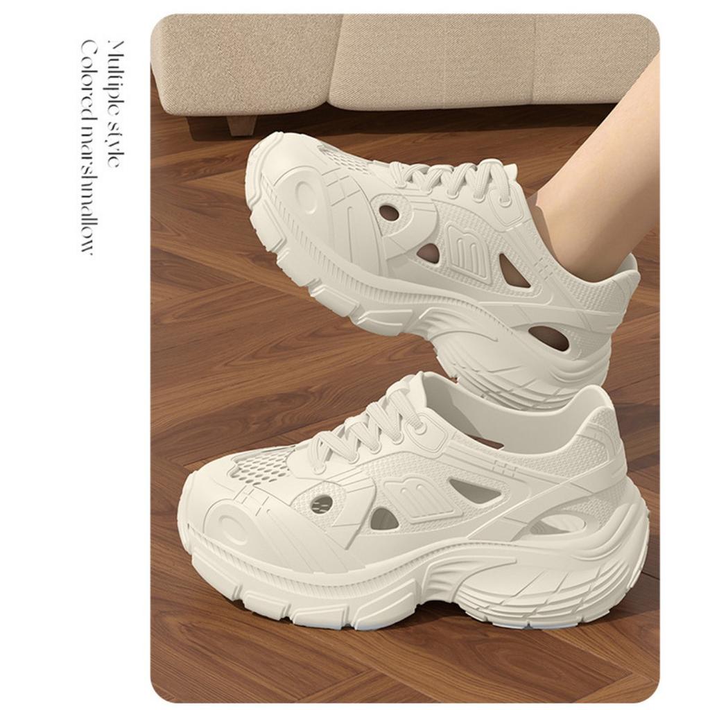 Пещерная обувь для женщин, Летняя верхняя одежда, Новая толстая подошва, Противоскользящие, Защита от запаха, Дышащие сандалии