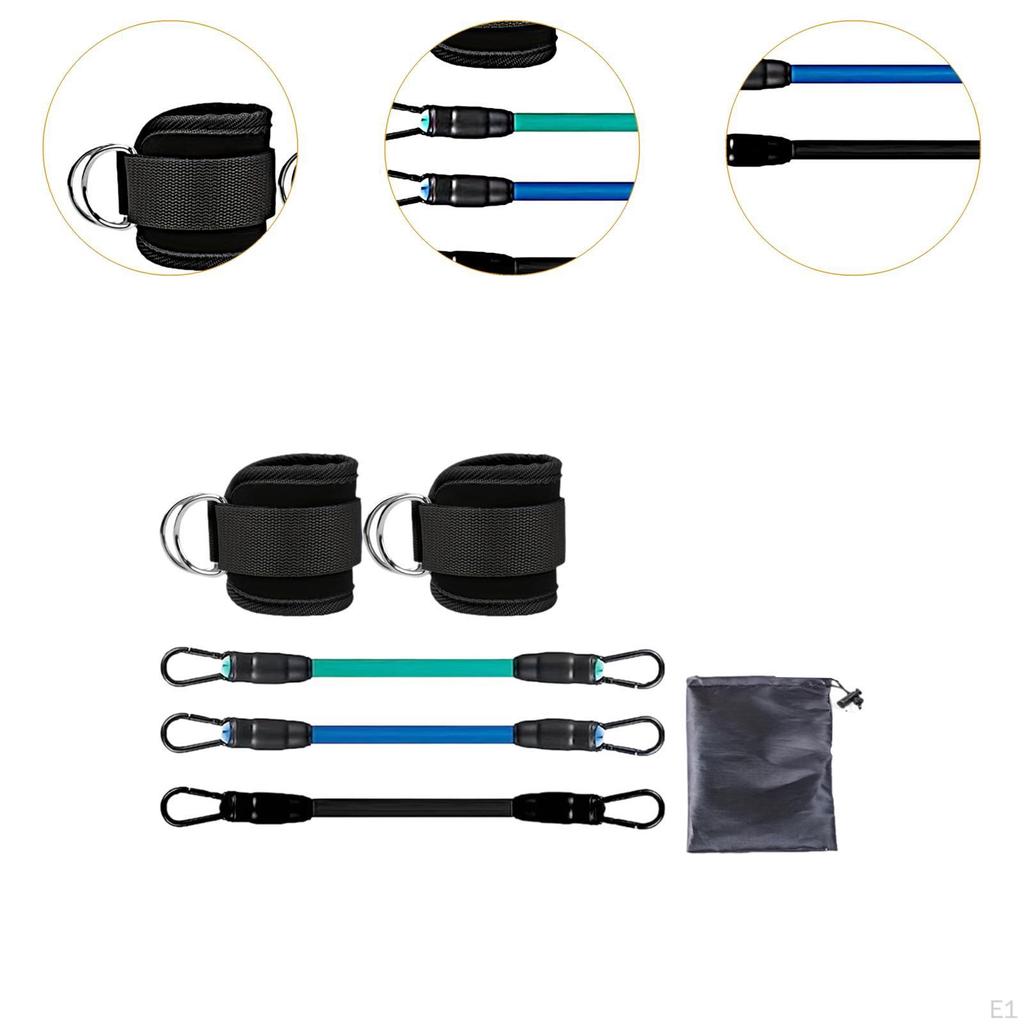 3x Ankle Resistance Bands, Workout Exercise Leg Bands with