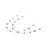 2Pcs Split Type Mini Colorful Brackets With Hook Dental Fake Braces Temporary Tooth Decoration Dental Tool