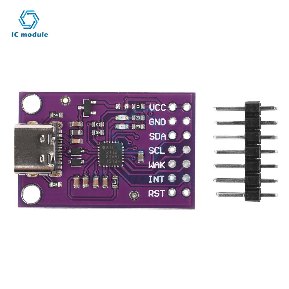 CP2112 Module USB to SMBus/I2C Converter, Compact 32mm*21mm Size with HID Class Support, No Driver Needed