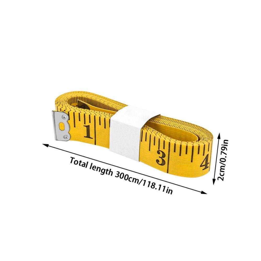 PVC Soft Tape Measures Double Scale Flat Ruler Portable Body Measuring Ruler