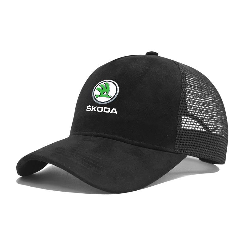JSVL7 Car Logo Outdoor Sports Casual Sunscreen Hat Breathable Baseball Cap For Skoda Octavia A2 A5 A7 Fabia Rapid Superb Yeti