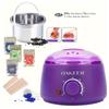 [EU Plug] 200ml Purple Wax Melting Machine + 200g Wax Beans Set, Wax Heating, Wax Hair Removal And Wax Therapy Machine