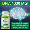 Odorless DHA 1000mg Supplement - Purified & Mercury Free - 120 Softgels