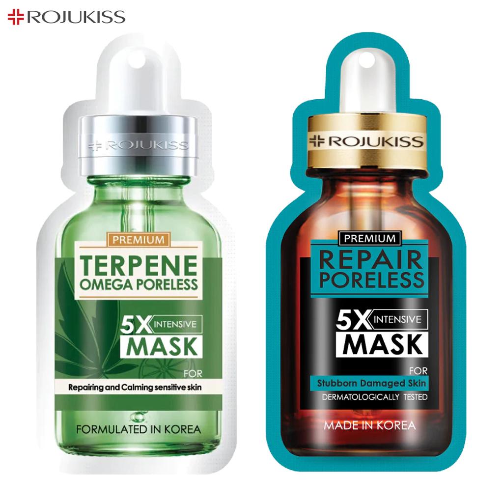 Rojukiss Акне/Укрепляющая/Красная сыворотка/Глута/HYA/Омега/Идеальная/Восстанавливающая/Белая/Цинковая интенсивная маска без пор 5X 25 мл - Thai Skincare