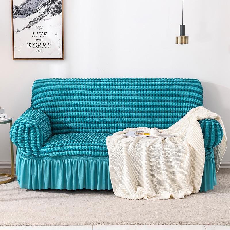 Новый чехол для дивана в стиле легкой роскоши, вафельный, утолщенный, эластичный, защита от царапин кошек, всеобъемлющий универсальный чехол, универсальный для всех сезонов