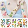 Children's Cartoon Dinosaur Tattoo Stickers, Waterproof Love Personality Tyrannosaurus Rex Tattoo Stickers, Animal Party Tattoo Stickers