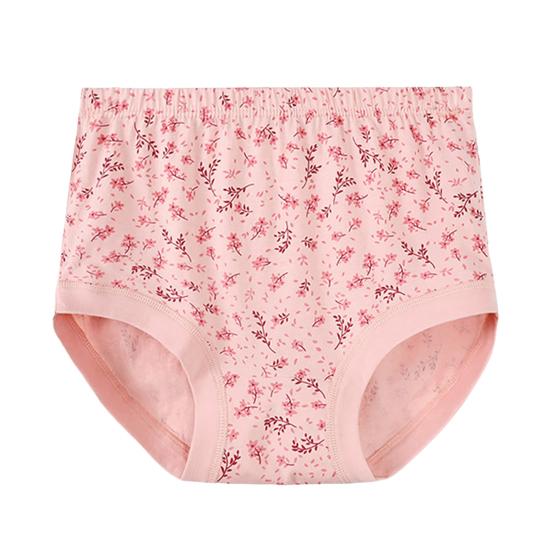 Women's Cotton Underwear High Waisted Granny Panties Soft Full Coverage Briefs for Middle-Aged And Elderly Women