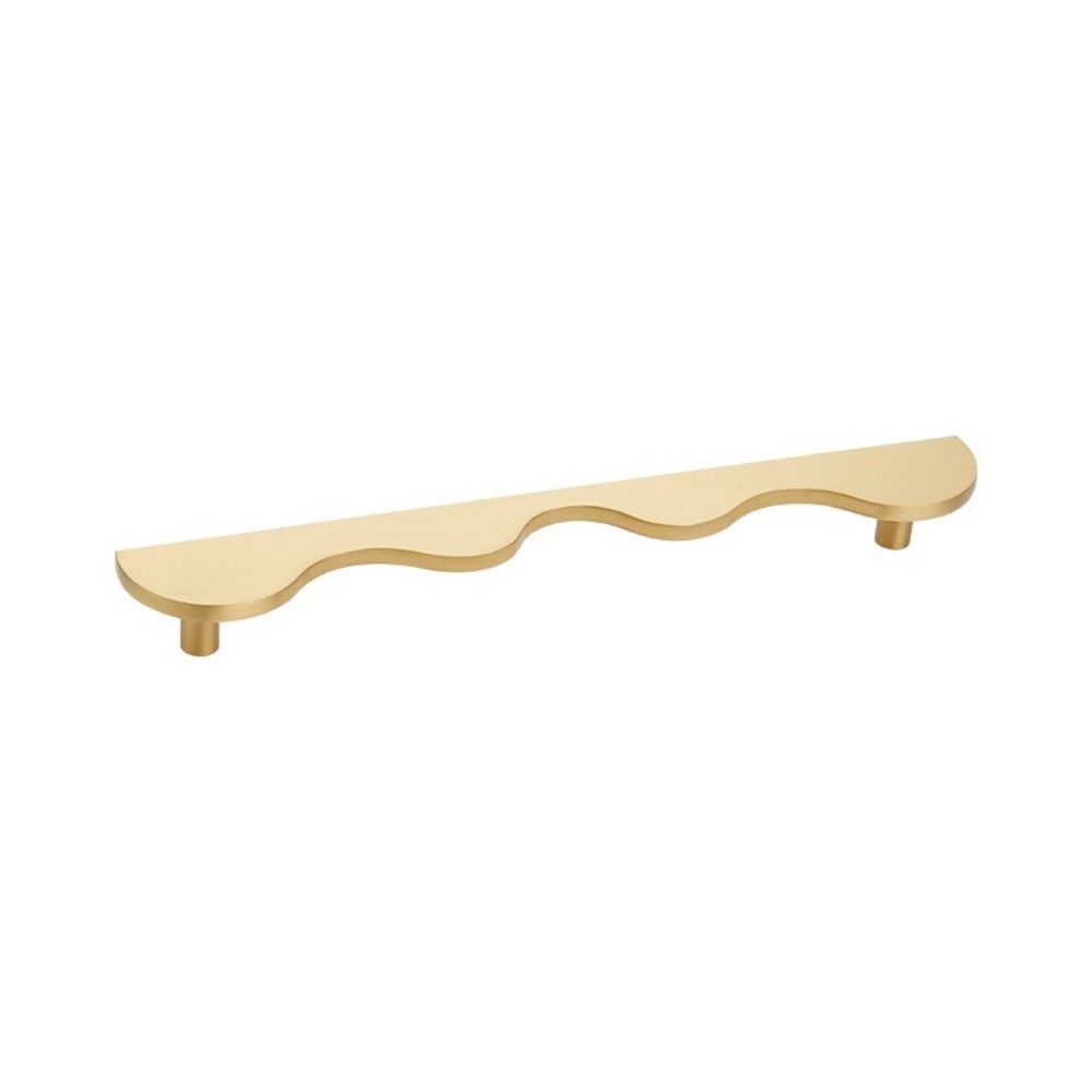Wave Shape Drawer Pulls Modern Design Furniture Handles Brass Cabinet Handles Kitchen Wardrobe