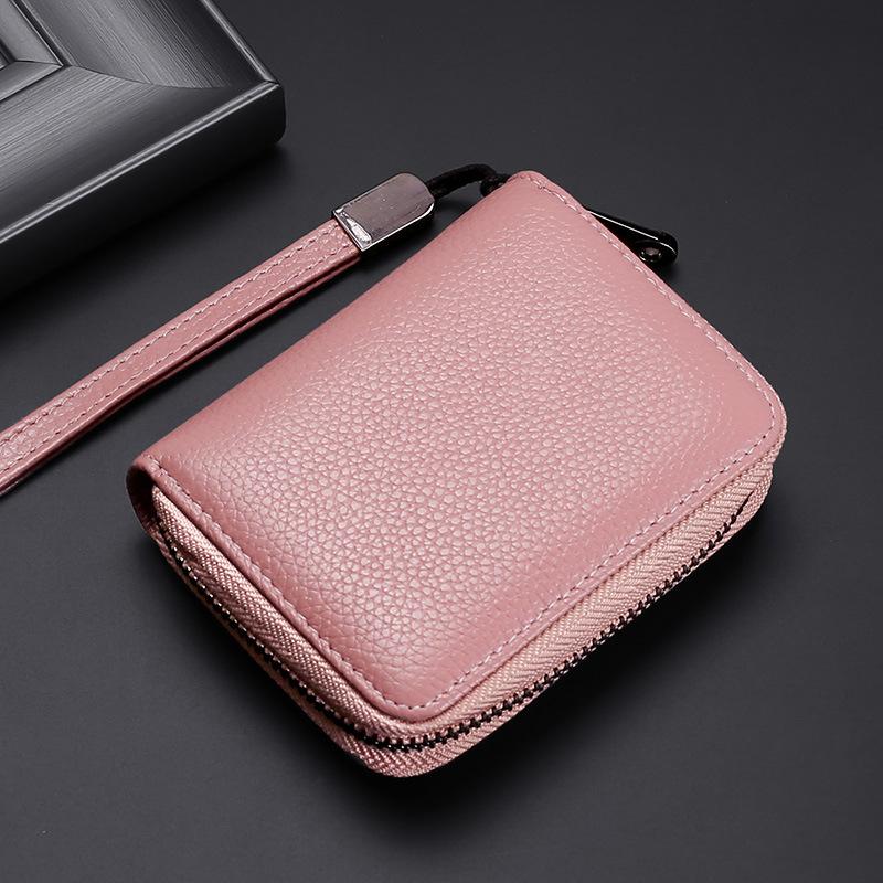 Модный держатель для удостоверений личности, кошелек для кредитных карт, сумка для мужчин и женщин, небольшая мелочь, монета, ключи, карты, сумка на молнии с ручным ремешком