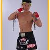 Fluory New Design Embroidery Carton Cat Muay Thai Shorts/ Boxing Shorts