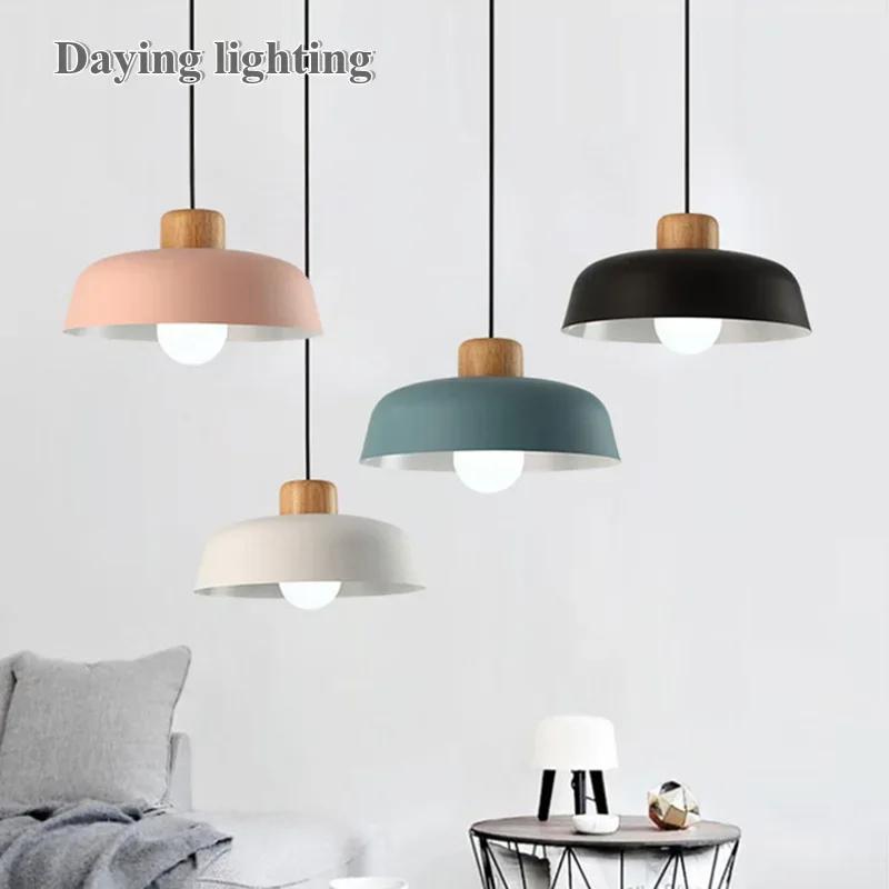 Now Nordic Lighting Современная гостиная Обеденный стол Лампы Простая индивидуальность Креативный бар Спальня Однорожковая люстра Macaron