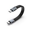 USB5 Type-C Double Head FPC Flat Wire USB Cable 543 80G High Speed 16K Screen 240W Fast Charge Customizable Length PVC 12 Months