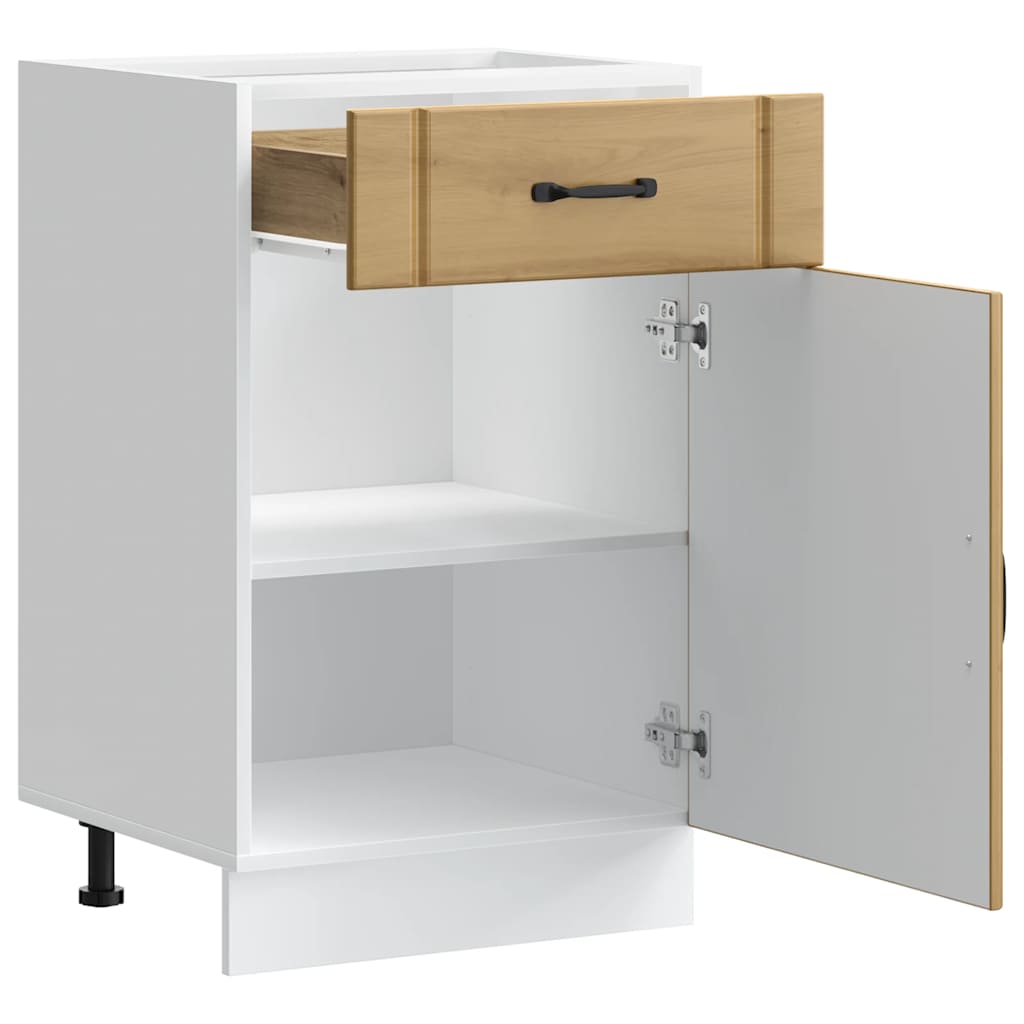 Kitchen Base Cabinet Lucca Artisan Oak Particleboard