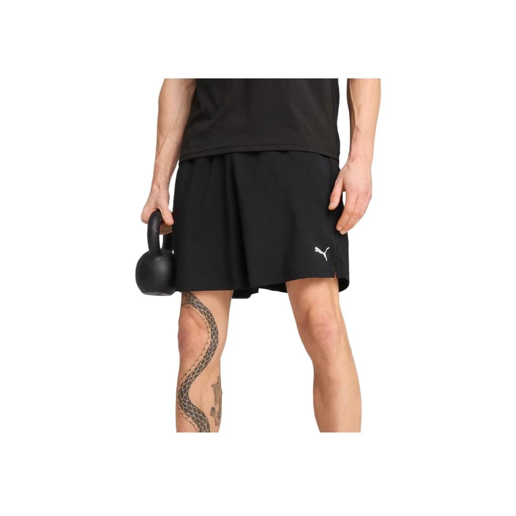 Puma Tad Essential Модные Универсальные Мягкие Приятные к коже Однотонные Быстросохнущие Повседневные Шорты Мужские шорты Черный 527368-01