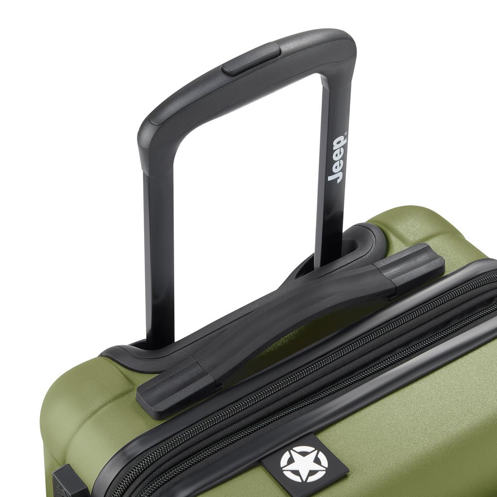 DELSEY PARIS JEEP Suitcase JH004C 55 4DW CAB EXP TR CA 34L 55cm Warranty TSA Lock Expandable Case Official Import J0374480103 Green 3.1kg 2-Year
