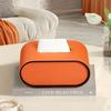 Oval Tissue Box Cover, Made of High-quality Leather, Suitable for Living Rooms, Tabletops, and Dining Rooms