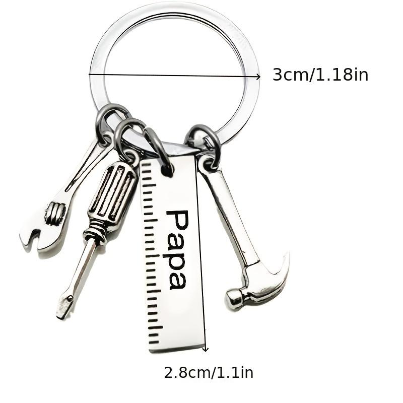 Подарок на День отца, брелок из нержавеющей стали своими руками, папин молоток, отвертка, гаечный ключ, папин инструмент